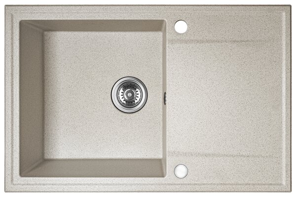 Kuchinox Hunter, 1 rekeszes gránit mosogató 670x440x180mm, bézs, LAV-SBU_411T