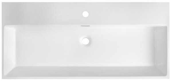 Sapho Sapho, AQUATIC mosdó, öntött márvány, 100x46 cm, fehér, AT100