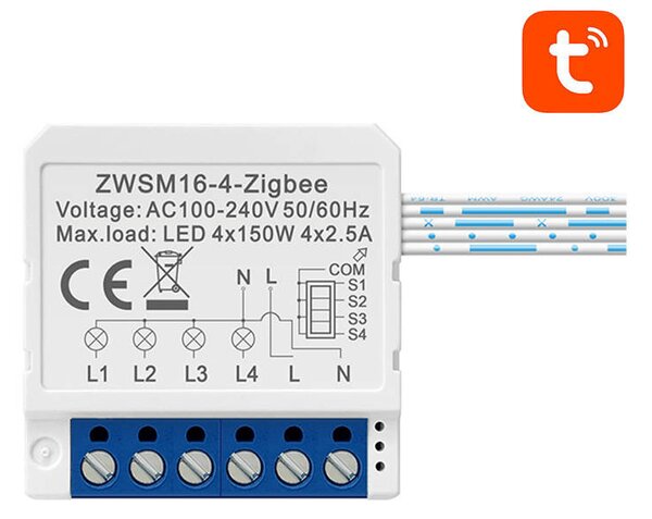 Avatto ZWSM16-W4 ZigBee TUYA intelligens aljzat kapcsoló
