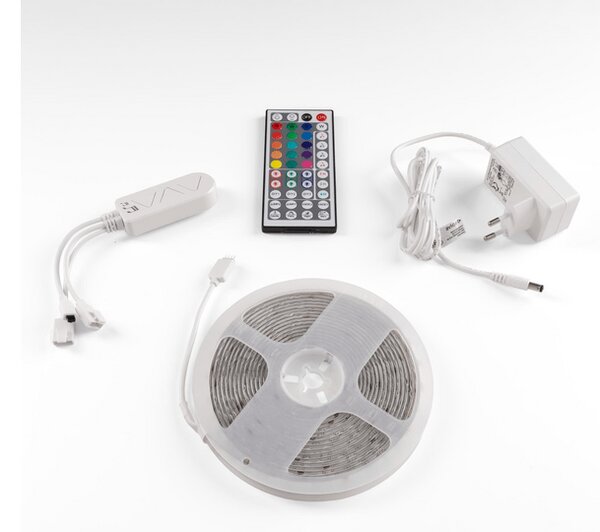 Avide LED Szalag Bliszter, 12V, 16W, RGB, 5m (ALSB5050RGBTUYA44-5M)