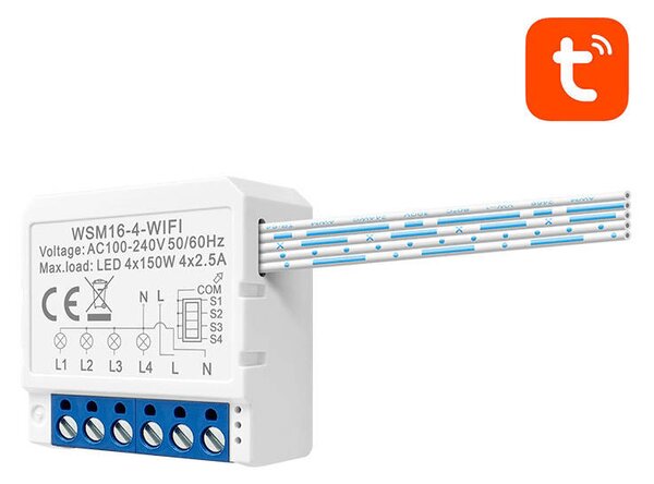 Avatto WSM16-W4 TUYA intelligens Wi-Fi fali kapcsoló