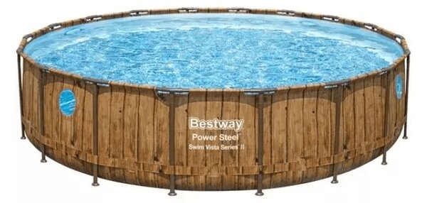 Bestway Power Steel Swim Vista fémvázas medence, 549 x 122 cm (56977)