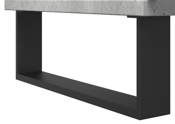 VidaXL betonszürke szerelt fa fürdőszobaszekrény 30 x 30 x 190 cm