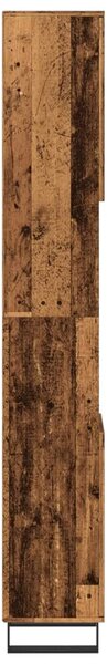 VidaXL antik fa színű szerelt fa fürdőszobaszekrény 30 x 30 x 190 cm