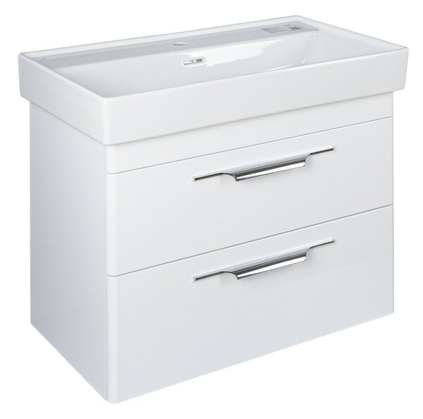 TMP LUX 80 fali fürdőszobabútor - CeraStyle SHARP - 37300 mosdóval - 80 x 48 cm