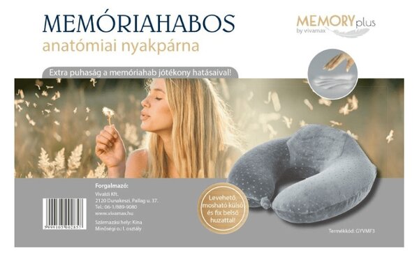 Vivamax Memóriahabos anatómiai nyakpárna (GYVMF3)