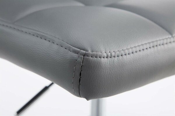 Palma Lounger V2 steppelt bárszék műbőr szürke - króm 101810808