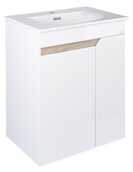 TMP VISION LONG 60 fali függesztett fürdőszobai bútor - SKY E-8099-60 mosdóval- 61 x 46 x 74 cm