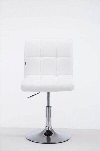 Palma Lounger V2 steppelt bárszék műbőr fehér - króm 101810902