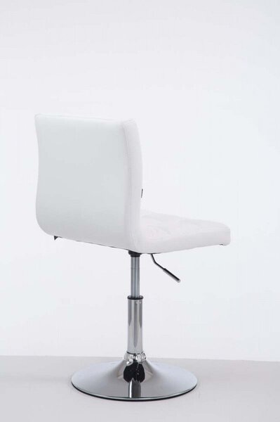 Palma Lounger V2 steppelt bárszék műbőr fehér - króm 101810902