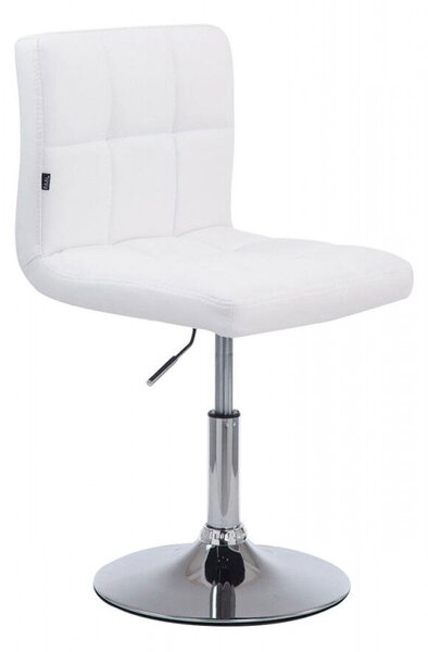 Palma Lounger V2 steppelt bárszék műbőr fehér - króm 101810902