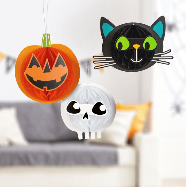 Family 56584 Halloweeni lampion szett - tök, macska, koponya