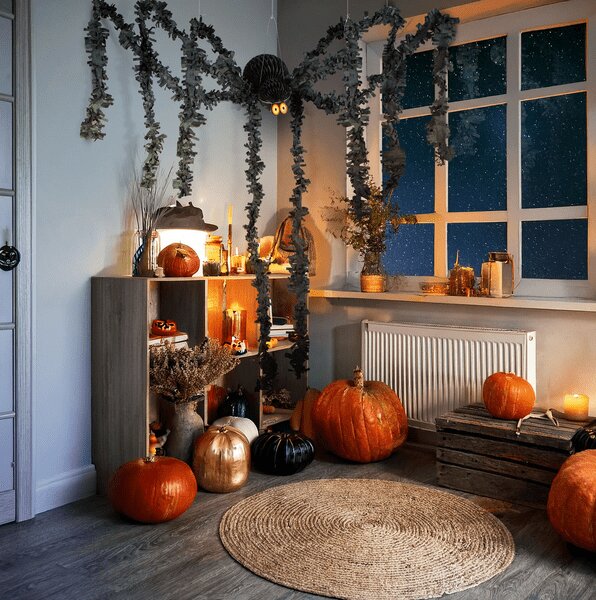 Family 56582 Halloweeni fekete pók papírból