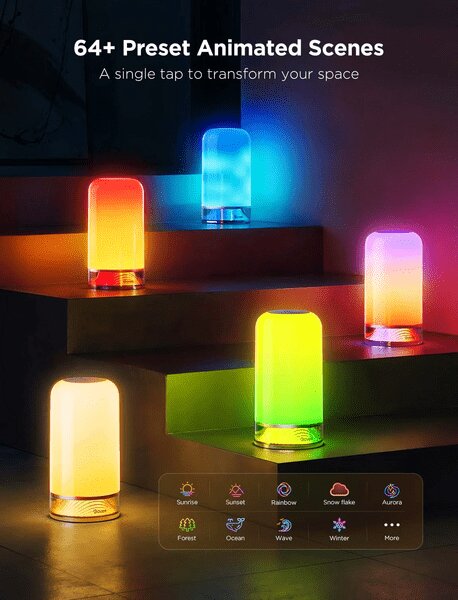 Govee Table Lamp 2 RGBICWW Asztali lámpa (H60223D1)