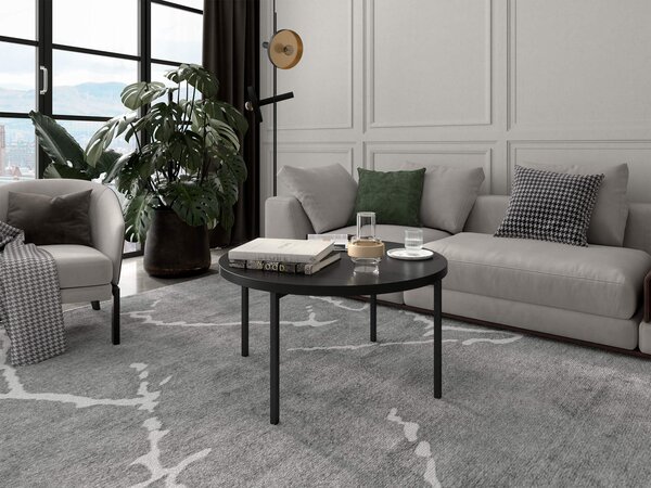 SIGMA C dohányzóasztal - fekete