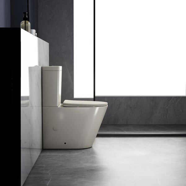 Sapho Sapho, PACO RIMLESS WC kombinált csésze ciszternával, alsó/hátsó hulladék, elefántcsont, PC1012WRBE