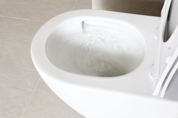 Laveo Desna Cycleon 2.0, falra akasztható WC csésze duroplast WC ülőkével, Vortex öblítés, fényes fehér, LAV-VMD_610S