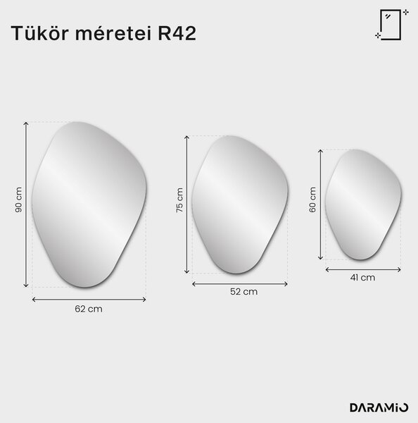 Aranyszínű felületkezelésű tükör – Pure Collection R42