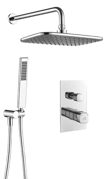Laveo Tores, rejtett zuhanygarnitúra, króm, LAV-BVT_001P