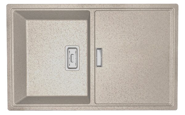 Laveo Tonga, 1 rekeszes gránit mosogató 800x500x190 mm, bézs, LAV-SPT_411Y