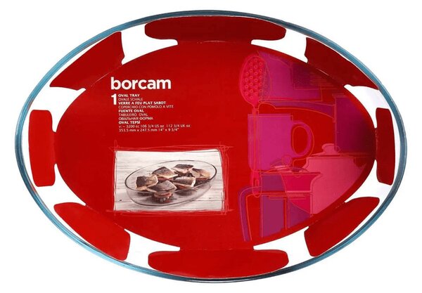 Borcam Jénai ovális hőálló sütőtál, 3.2L (59074)