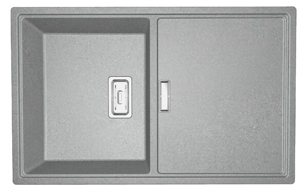 Laveo Tonga, 1 rekeszes gránit mosogató 800x500x190 mm, szürke, LAV-SPT_511Y