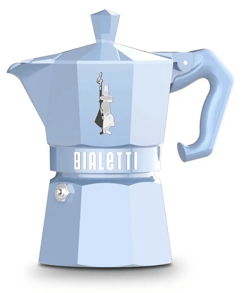 Bialetti Moka Exclusive kotyogós kávéfőző, 3 adag, kék (9061)