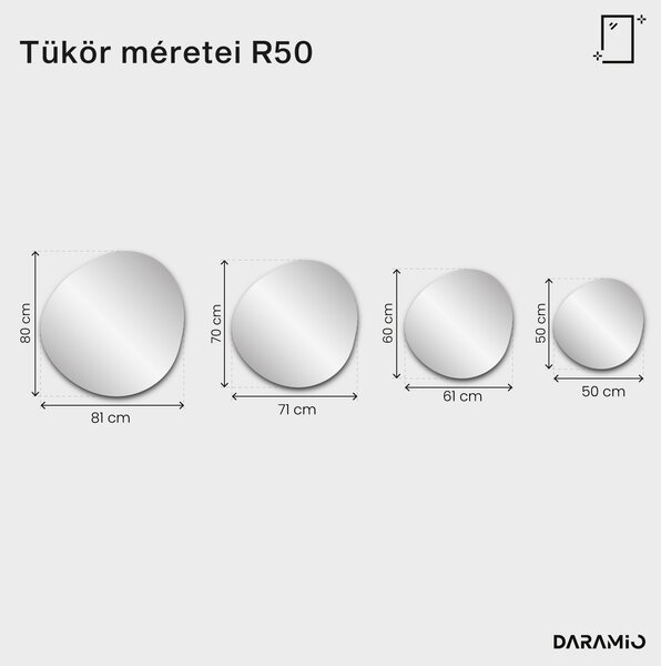 Aranyszínű felületkezelésű tükör – Pure Collection R50