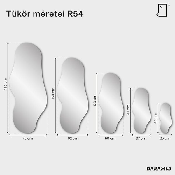 Aranyszínű felületkezelésű tükör – Pure Collection R54