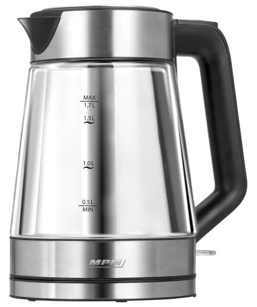 MPM MCZ-122 Vízforraló, 1.7l, üveg-króm