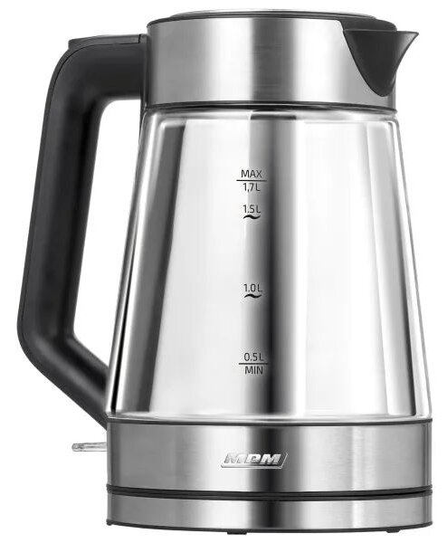 MPM MCZ-122 Vízforraló, 1.7l, üveg-króm