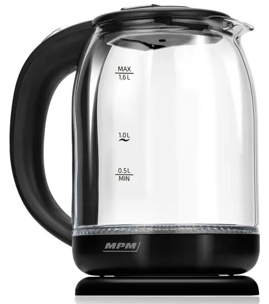 MPM MCZ-129 Vízforraló 1,6l, üveg, 1500W