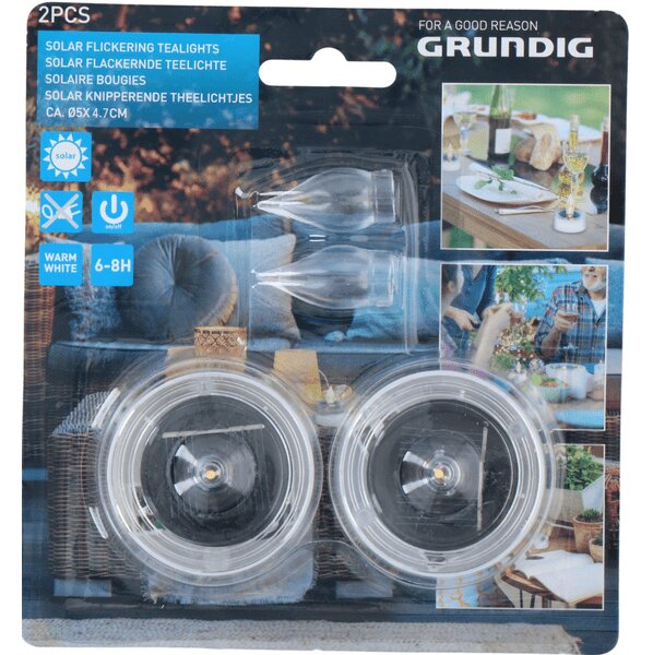 Grundig Solar teamécses, 2 db