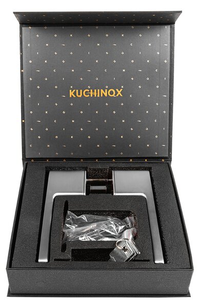 Kuchinox Sombra, kilincs kulccsal és belső zárral, szálcsiszolt acél, LAV-KMB_0M0A