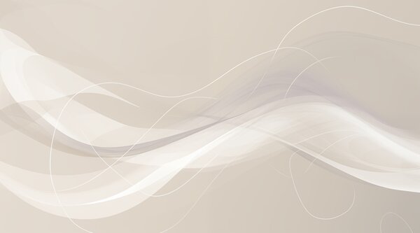 Fotótapéta Fehér és szürke hullámos vonalak, Absztrakt fotótapéta, Népszerű fotótapéta, w02822 - Tapeko.hu