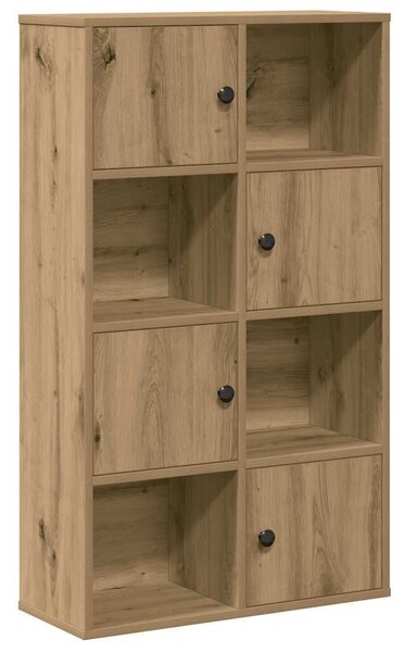 VidaXL kézműves tölgy színű szerelt fa könyvespolc 60x24x101,5 cm