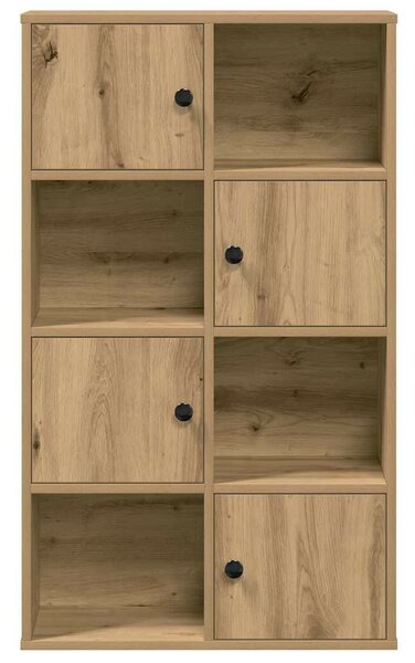 VidaXL kézműves tölgy színű szerelt fa könyvespolc 60x24x101,5 cm
