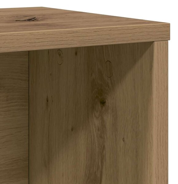 VidaXL kézműves tölgy színű szerelt fa könyvespolc 60x24x101,5 cm