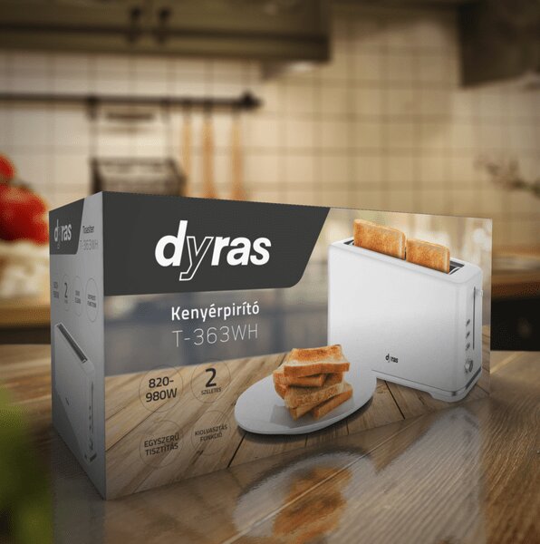 Dyras T-363WH Kenyérpirító