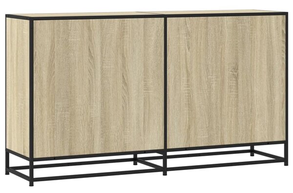 VidaXL sonoma tölgy színű szerelt fa tálalószekrény 134 x 35 x 76 cm