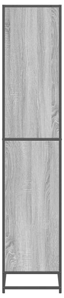 VidaXL szürke sonoma színű szerelt fa könyvespolc 60 x 35 x 170,5 cm