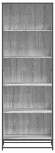 VidaXL szürke sonoma színű szerelt fa könyvespolc 60 x 35 x 170,5 cm