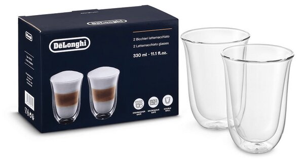 DELONGHI Latte macchiato üvegpohár 2 db-os
