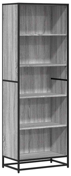VidaXL szürke sonoma színű szerelt fa könyvespolc 60 x 35 x 170,5 cm