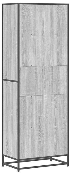VidaXL szürke sonoma színű szerelt fa könyvespolc 60 x 35 x 170,5 cm