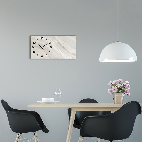 Vízszintes üvegóra Márvány textúra