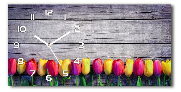 Vízszintes üvegóra Tulipán fa