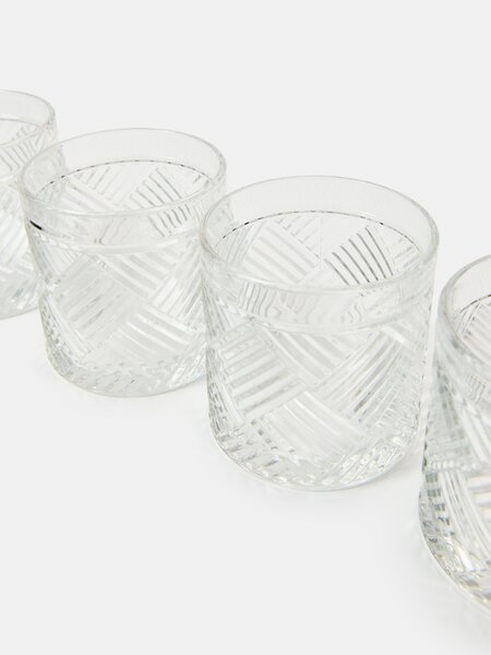 Sinsay - Poharak dekoratív bordázattal 4 pack - clear