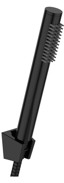 Invena Alonia, kádcsaptelep kézi zuhanyszettel, fényes fekete, INV-BW-70-004-V