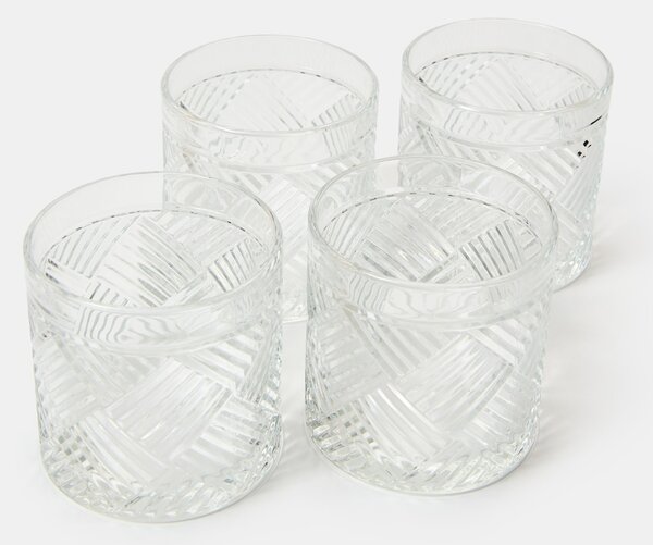 Sinsay - Poharak dekoratív bordázattal 4 pack - clear